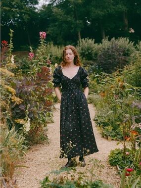 Christy Dawn, BRAND NEW WITH TAGS, Kristal Eclipse Dress, Sustainable, Organic